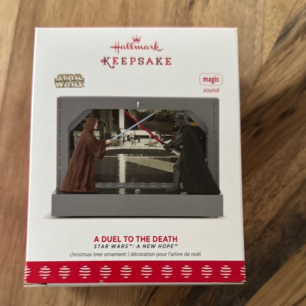 Hallmark Keepsake Star Wars Ornament with Red and Blue Lightsabers